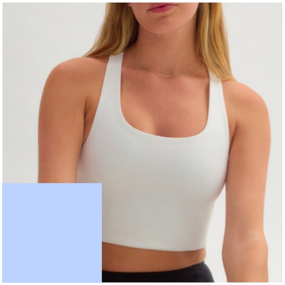 Girlfriend Collective Sky Blue Sports Bra - Picture 1 of 5